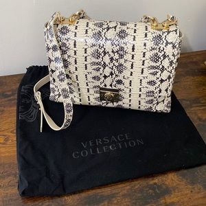 Versace Woman’s Embossed Leather Bag